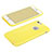 Etui Silicone avec Trou Souple Couleur Unie pour Apple iPhone 6 Jaune Petit