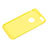 Etui Silicone avec Trou Souple Couleur Unie pour Apple iPhone 6 Jaune Petit