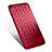 Etui Silicone Gel Motif Cuir pour Apple iPhone 6 Rouge Petit