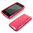 Etui Silicone Souple Vague Cercle Transparente pour Apple iPhone 3G 3GS Rose