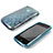 Etui TPU Souple Vague Cercle Transparente pour Apple iPhone 3G 3GS Bleu Ciel