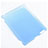 Etui Ultra Fine Plastique Rigide Transparente pour Apple iPad 2 Bleu Ciel Petit