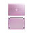 Etui Ultra Fine Plastique Rigide Transparente pour Apple MacBook Pro 13 pouces Retina Rose Petit