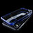 Etui Ultra Fine TPU Souple Transparente C01 pour Apple iPhone X Bleu Petit