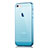 Etui Ultra Fine TPU Souple Transparente pour Apple iPhone 5 Bleu Petit