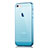 Etui Ultra Fine TPU Souple Transparente pour Apple iPhone 5S Bleu Petit