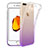 Etui Ultra Fine Transparente Souple Degrade pour Apple iPhone 7 Plus Violet Petit