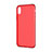 Etui Ultra Slim Silicone Souple Transparente pour Apple iPhone X Rouge Petit