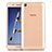 Etui Ultra Slim Silicone Souple Transparente pour Huawei Honor Holly 3 Or