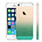 Etui Ultra Slim Transparente Souple Degrade pour Apple iPhone 5S Vert Petit