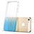 Etui Ultra Slim Transparente Souple Degrade pour Apple iPhone SE Bleu Petit