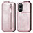 Housse Clapet Portefeuille Cuir pour Asus Zenfone 9 Or Rose