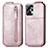 Housse Clapet Portefeuille Cuir pour Motorola Moto G13 Or Rose