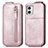 Housse Clapet Portefeuille Cuir pour Motorola Moto G73 5G Or Rose