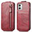 Housse Clapet Portefeuille Cuir pour Motorola Moto G73 5G Rouge