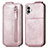 Housse Clapet Portefeuille Cuir pour Nothing Phone 2 Or Rose