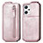 Housse Clapet Portefeuille Cuir pour Oppo Reno7 A Or Rose