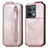 Housse Clapet Portefeuille Cuir pour Oppo Reno8 5G Or Rose