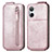 Housse Clapet Portefeuille Cuir pour Realme 10 4G Or Rose