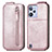 Housse Clapet Portefeuille Cuir pour Realme C31 Or Rose