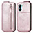 Housse Clapet Portefeuille Cuir pour Realme C33 Or Rose