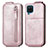 Housse Clapet Portefeuille Cuir pour Samsung Galaxy M12 Or Rose