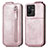 Housse Clapet Portefeuille Cuir pour Vivo Y73t Or Rose