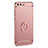 Housse Contour Luxe Metal et Plastique avec Support Bague Anneau A01 pour Huawei P10 Or Rose Petit