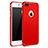 Housse Contour Luxe Metal et Plastique F02 pour Apple iPhone 7 Plus Rouge