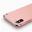 Housse Contour Luxe Metal et Plastique M01 pour Apple iPhone Xs Or Rose Petit