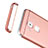 Housse Contour Luxe Metal et Plastique M01 pour Huawei Nova Plus Or Rose Petit