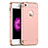 Housse Contour Luxe Metal et Plastique pour Apple iPhone SE Or Rose Petit