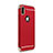 Housse Contour Luxe Metal et Plastique pour Apple iPhone X Rouge Petit