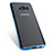 Housse Contour Silicone Transparente Gel pour Samsung Galaxy S8 Bleu Petit