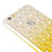 Housse Luxe Strass Bling Diamant Transparente Degrade pour Apple iPhone 6S Plus Jaune Petit