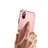 Housse Plastique et Silicone Mailles Filet pour Apple iPhone Xs Max Rose Petit