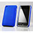 Housse Plastique Rigide Mailles Filet pour Apple iPhone 3G 3GS Bleu