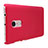 Housse Plastique Rigide Mailles Filet pour Xiaomi Redmi Note 4X High Edition Rouge Petit