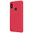 Housse Plastique Rigide Mailles Filet pour Xiaomi Redmi Note 5 Pro Rouge Petit