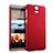 Housse Plastique Rigide Mat pour HTC One E9 Plus Rouge