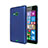 Housse Plastique Rigide Mat pour Microsoft Lumia 535 Bleu