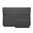 Housse Pochette Velour Tissu L03 pour Huawei Honor MagicBook 14 Noir