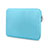 Housse Pochette Velour Tissu L04 pour Huawei Honor MagicBook 14 Bleu Ciel