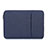 Housse Pochette Velour Tissu L04 pour Huawei Honor MagicBook 15 Bleu