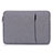 Housse Pochette Velour Tissu L04 pour Huawei Honor MagicBook 15 Gris