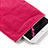 Housse Pochette Velour Tissu pour Amazon Kindle Oasis 7 inch Rose Rouge Petit