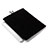 Housse Pochette Velour Tissu pour Apple iPad Air 2 Noir Petit