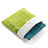 Housse Pochette Velour Tissu pour Apple iPad Air Vert Petit