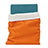 Housse Pochette Velour Tissu pour Apple iPad Mini 3 Orange Petit