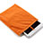 Housse Pochette Velour Tissu pour Apple iPad Mini 3 Orange Petit